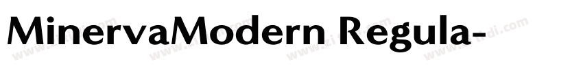 MinervaModern Regula字体转换
